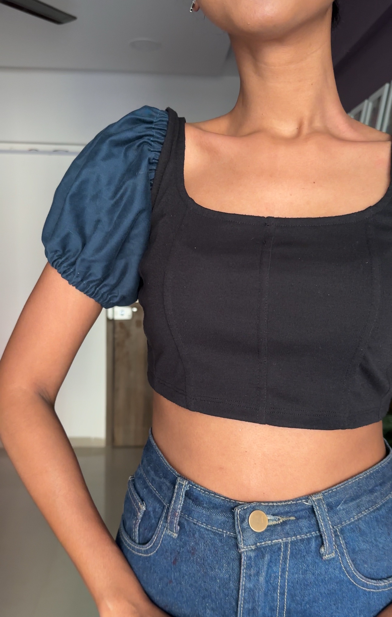 Blue Denim Short Sleeves