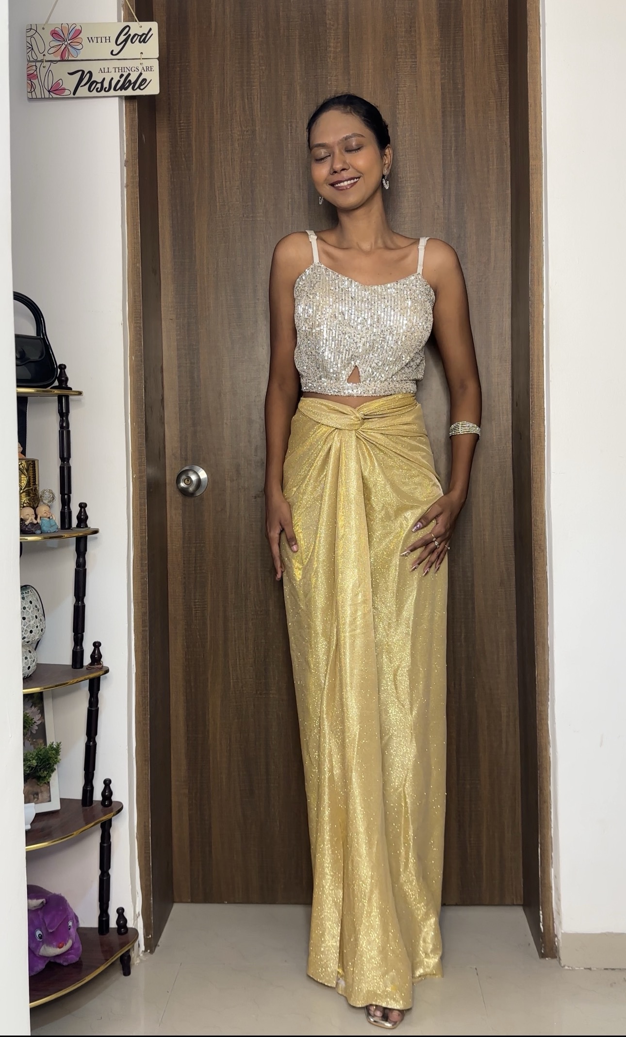 Golden Reversible Skirt