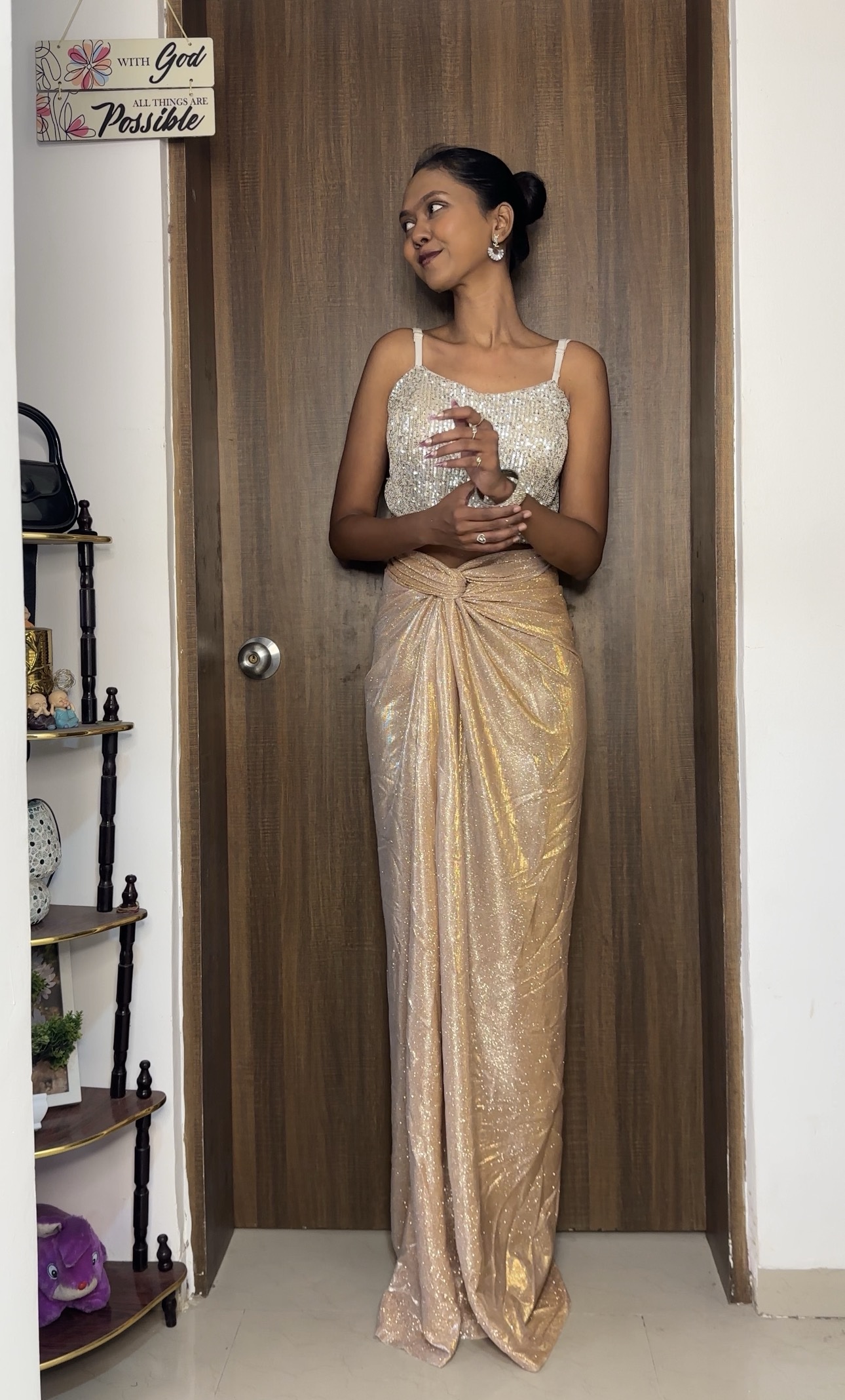 Light Golden Reversible Skirt