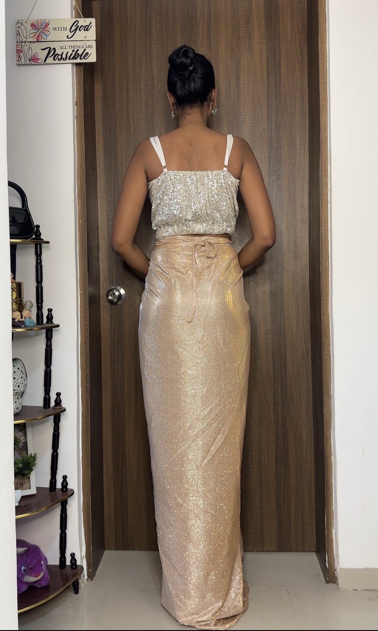 Light Golden Reversible Skirt