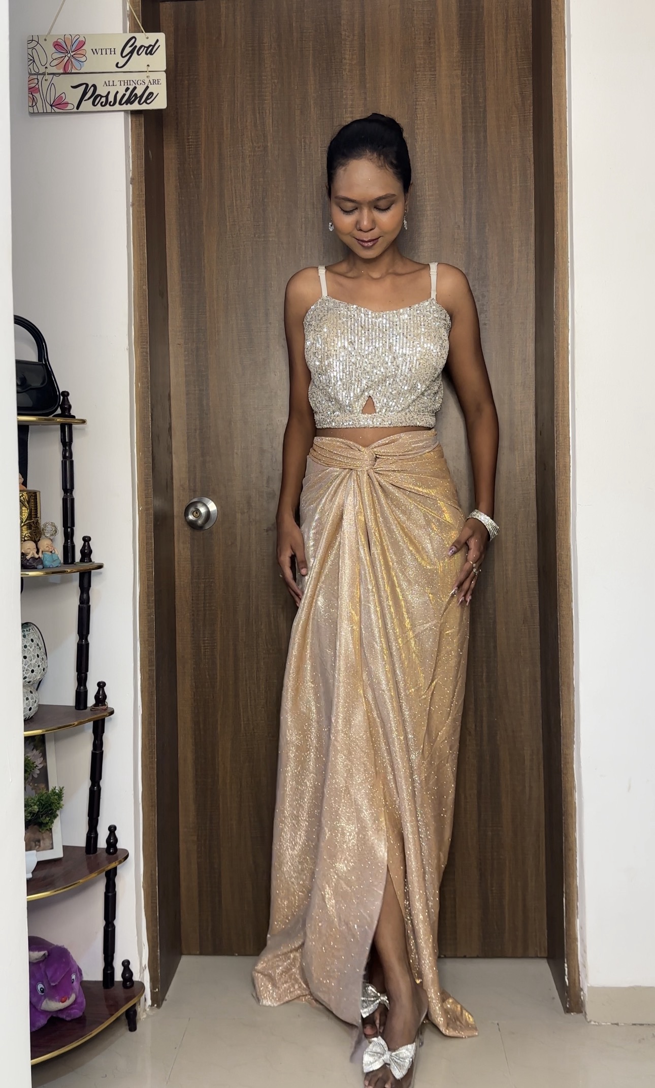 Light Golden Reversible Skirt