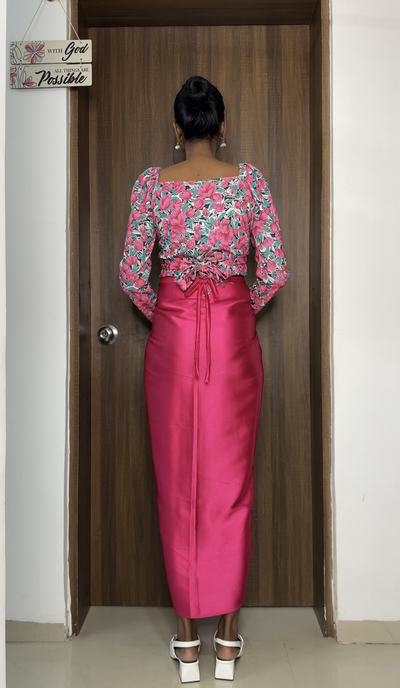 Pink Satin Multiway Skirt
