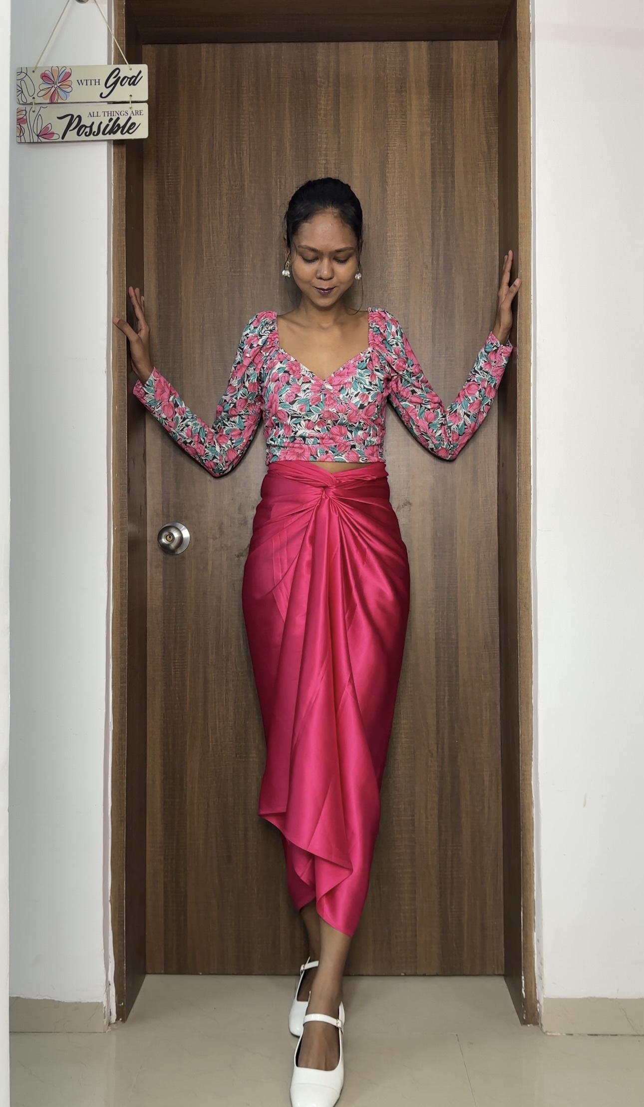 Pink Satin Multiway Skirt