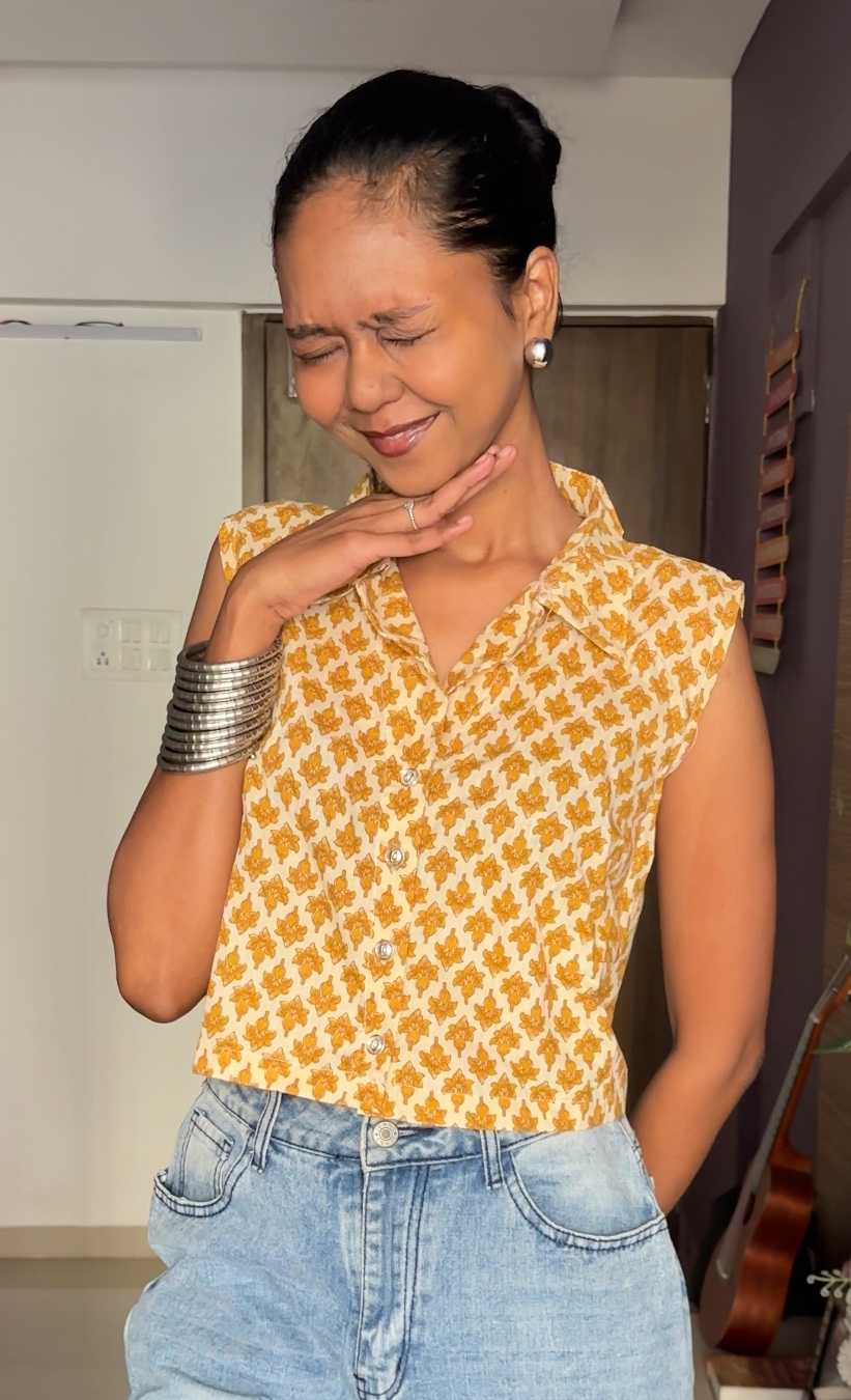 Occur Yellow Cotton Waistcoat