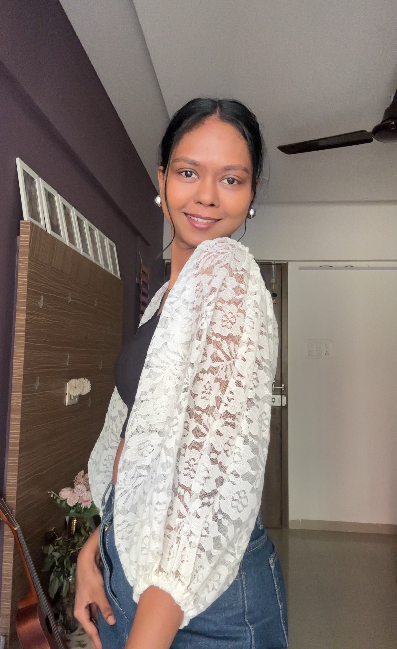 Brasso White Long Detachable Puff Sleeves