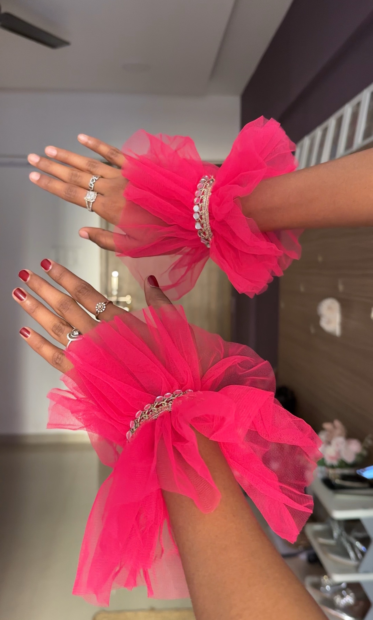 Pink Detachable Hand Cuffs