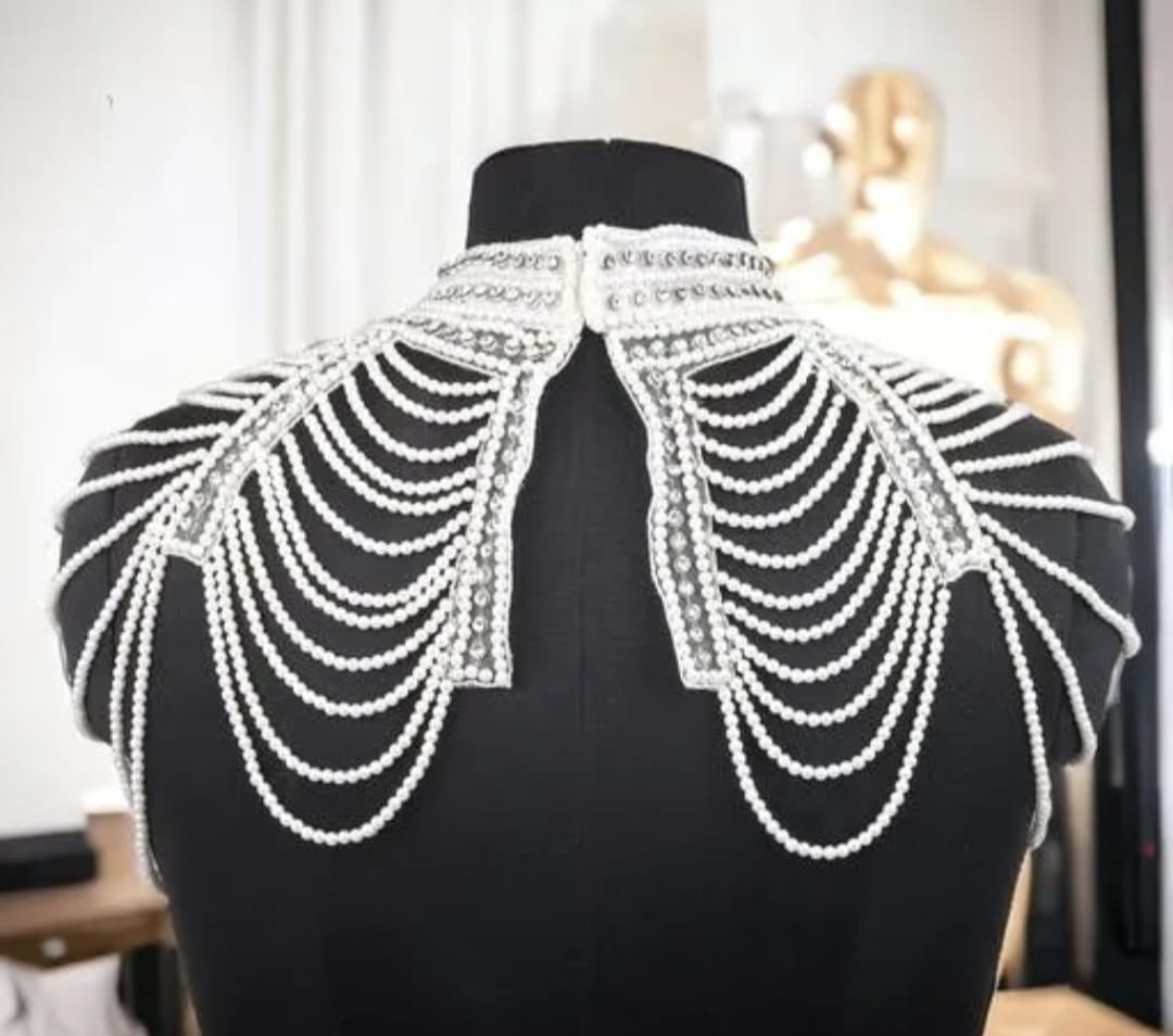 Infinite Style White Pearl Cape