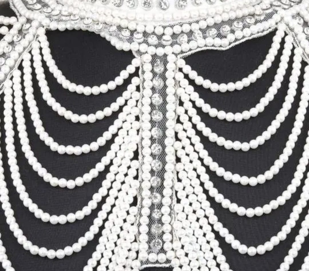 Infinite Style White Pearl Cape