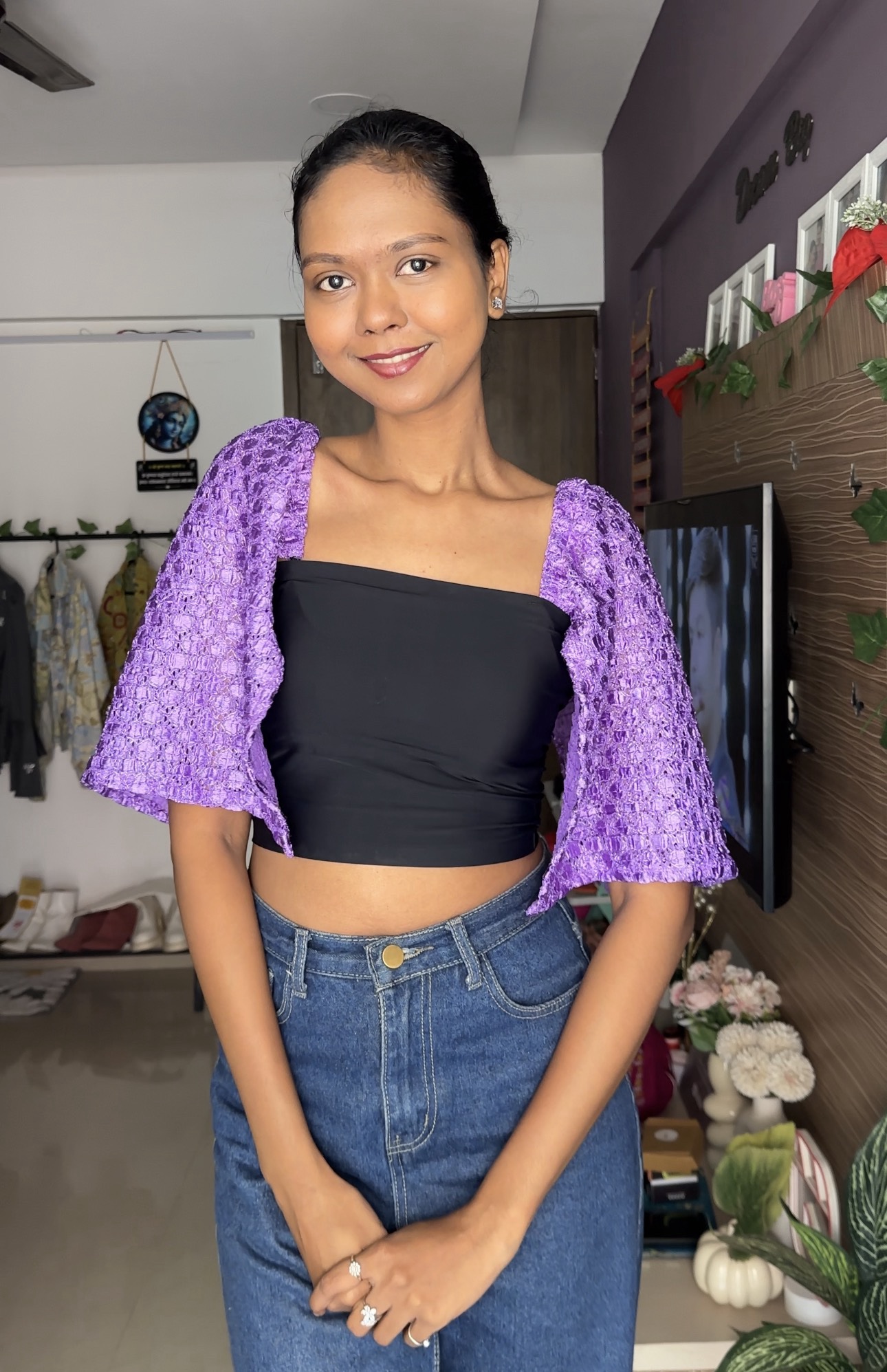 Lilac Detachable Bra Straps Sleeves