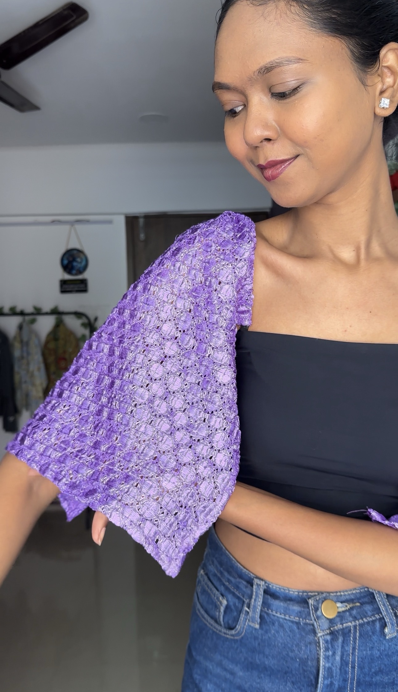 Lilac Detachable Bra Straps Sleeves
