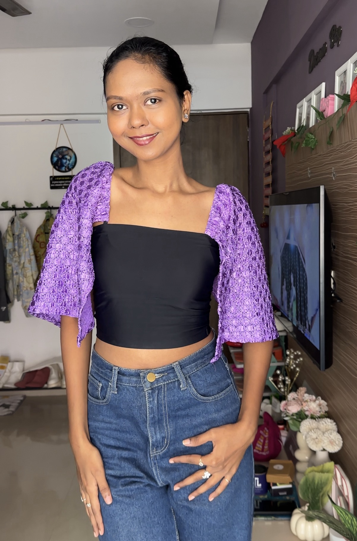 Lilac Detachable Bra Straps Sleeves