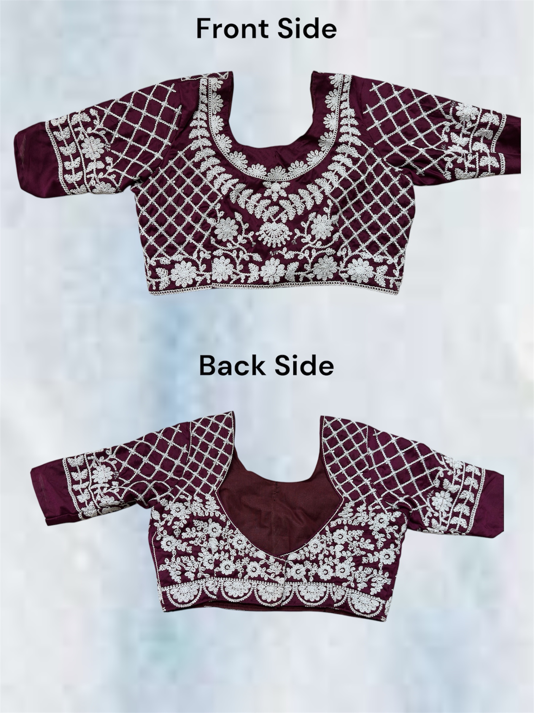 Purple Fully Stitched Lehenga Set