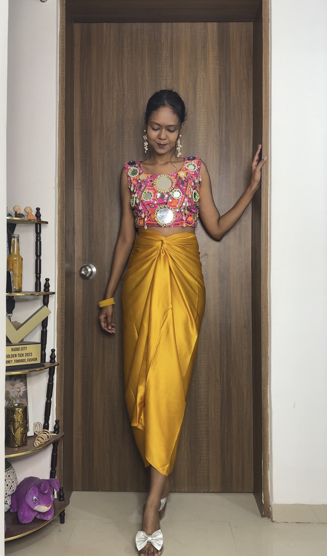 Golden Satin Multiway Skirt