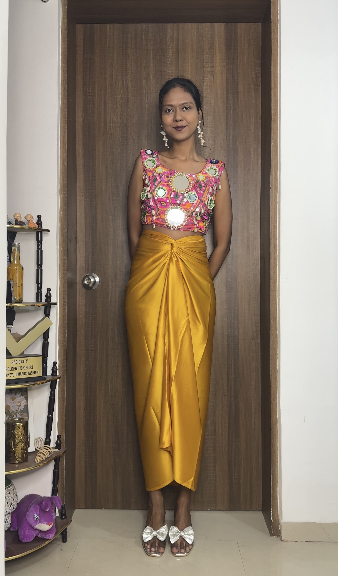 Golden Satin Multiway Skirt