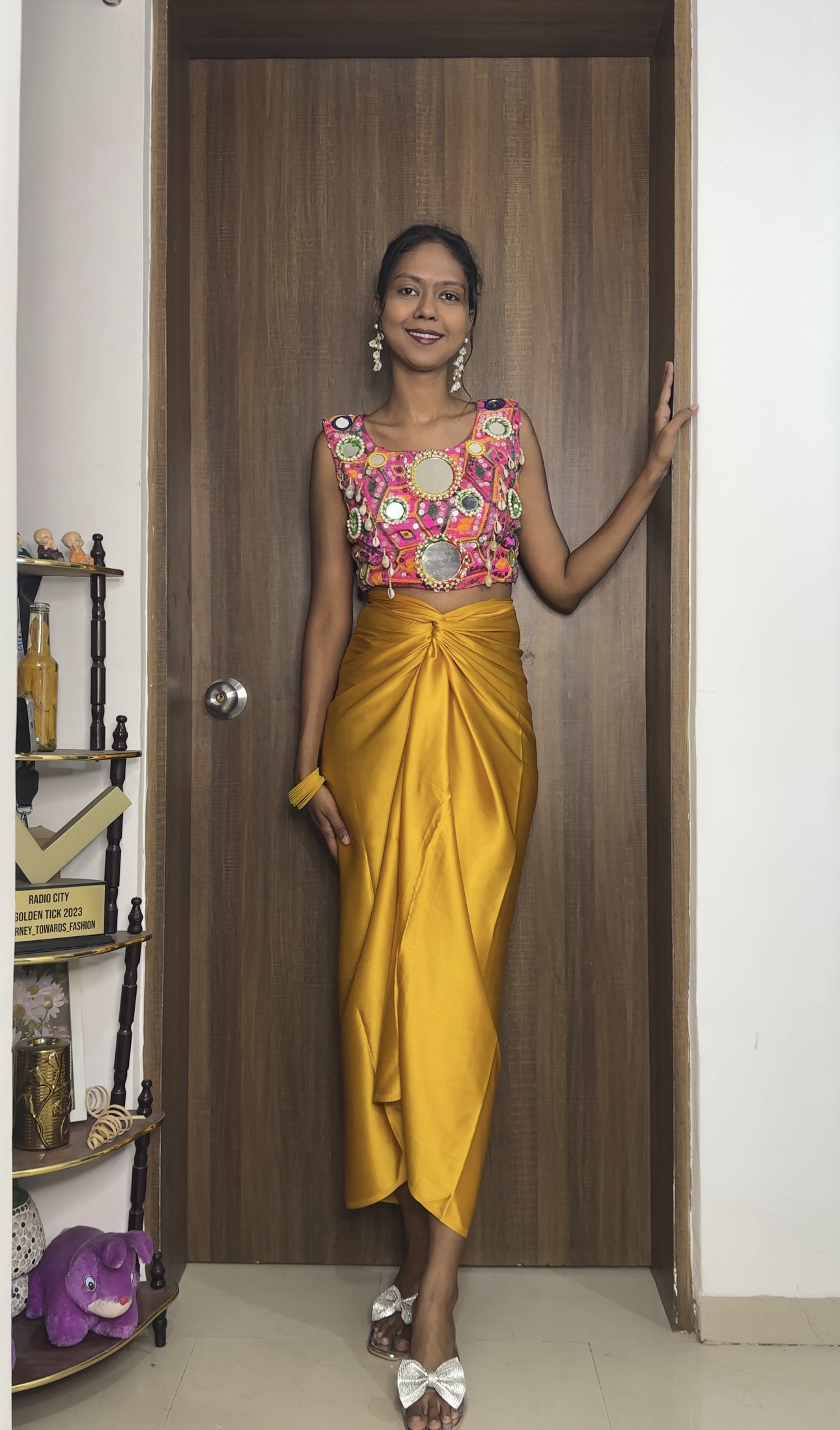Golden Satin Multiway Skirt