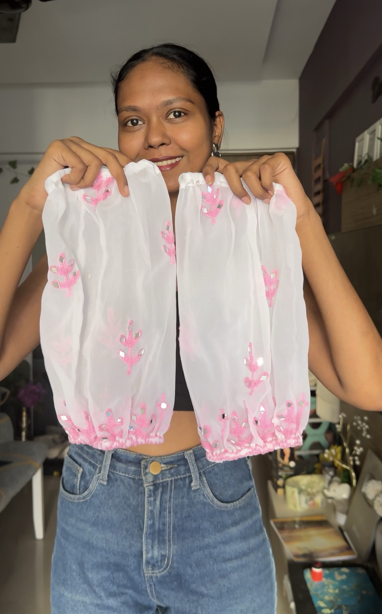 Mirror Work Puff Sleeves