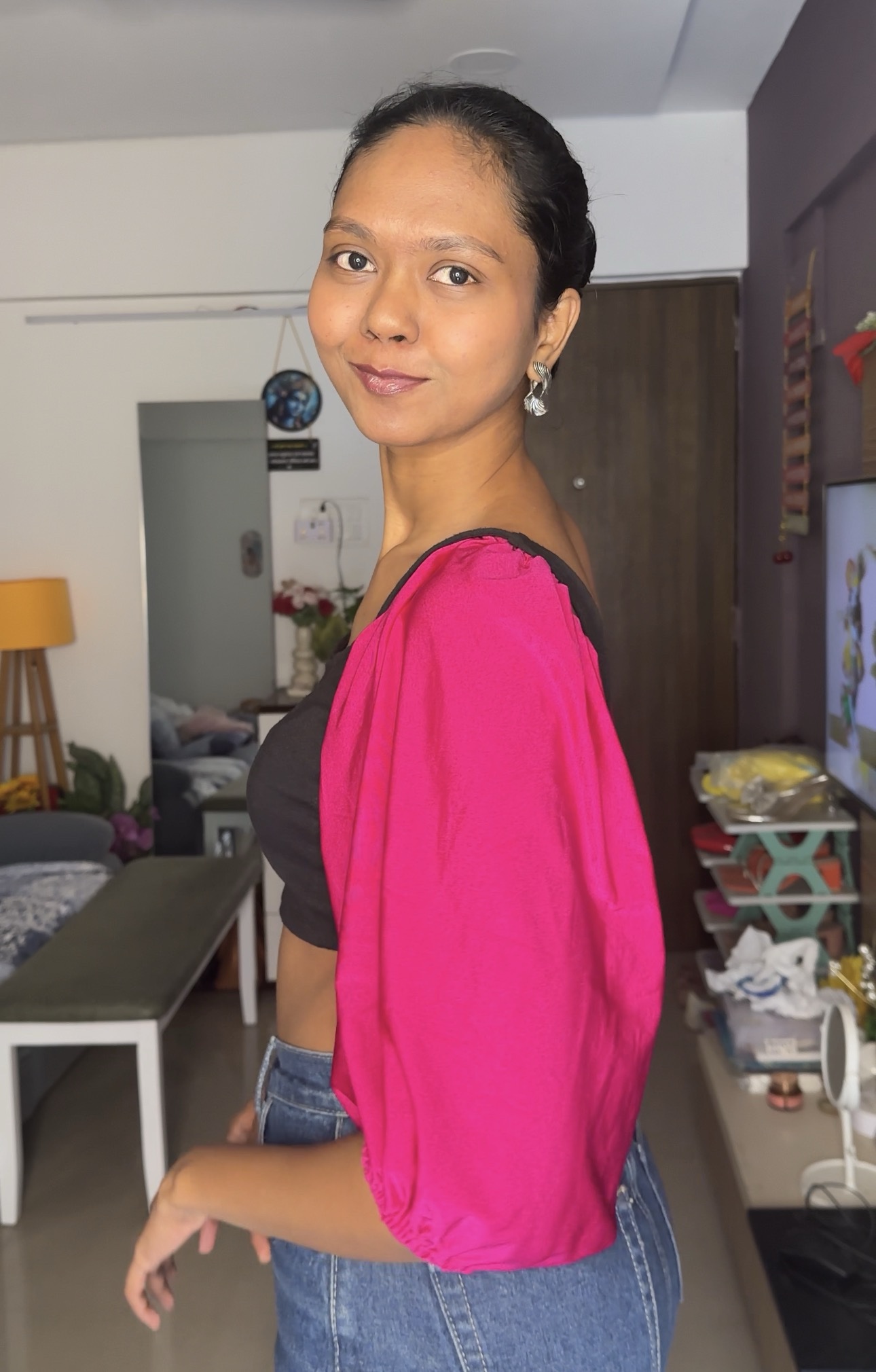 Hot Pink Stretchable Lycra Sleeves