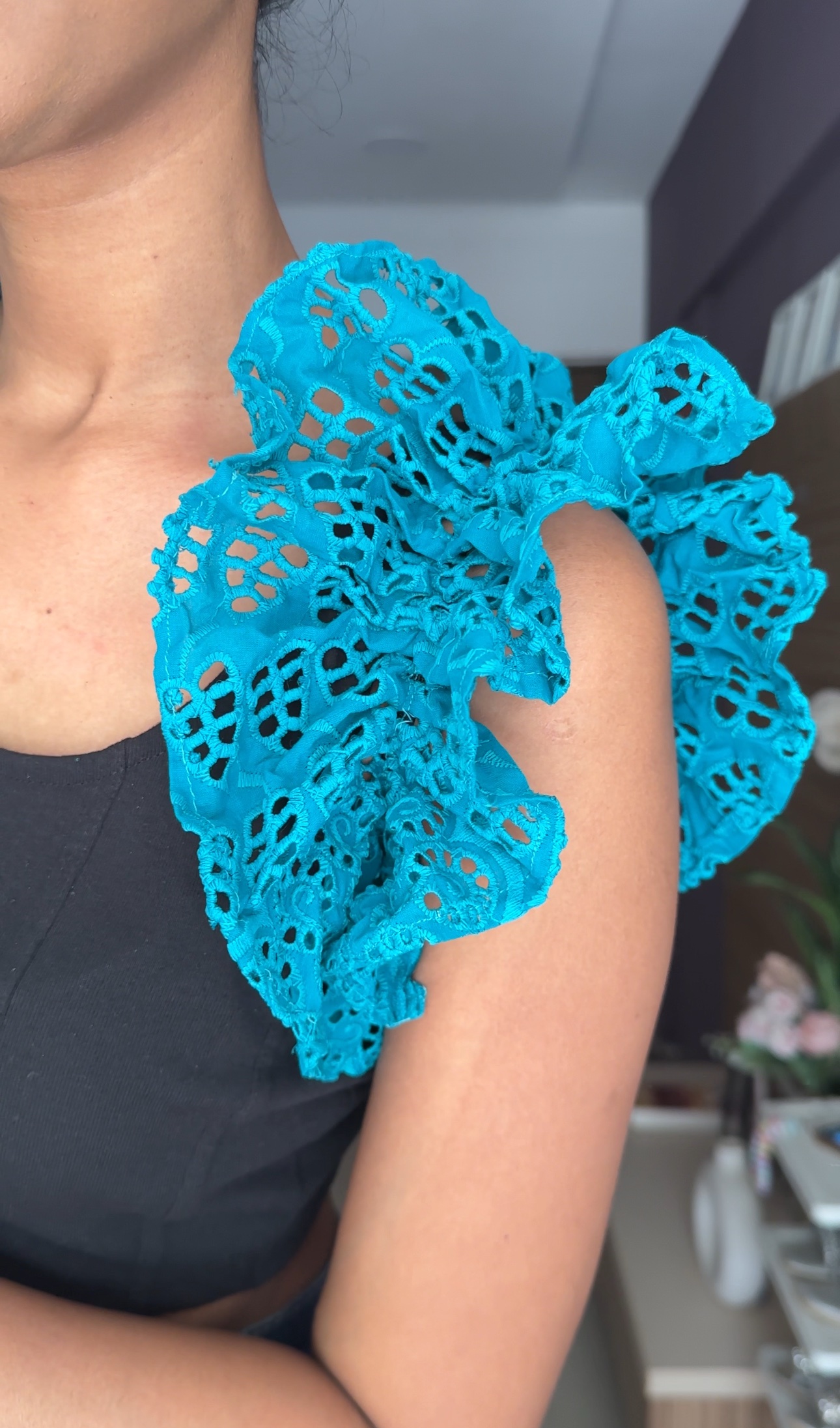 Teal Cut work sleeves