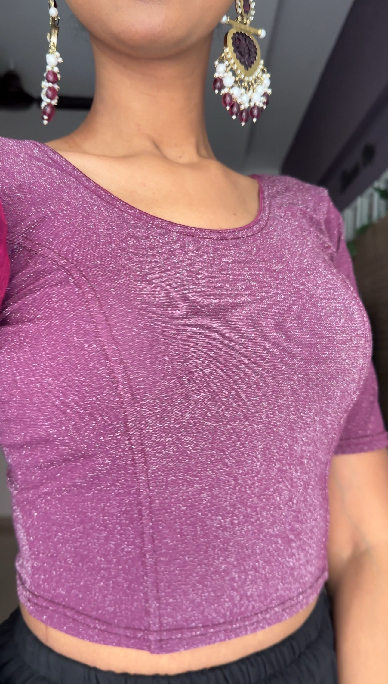 One side ruffle Blouse