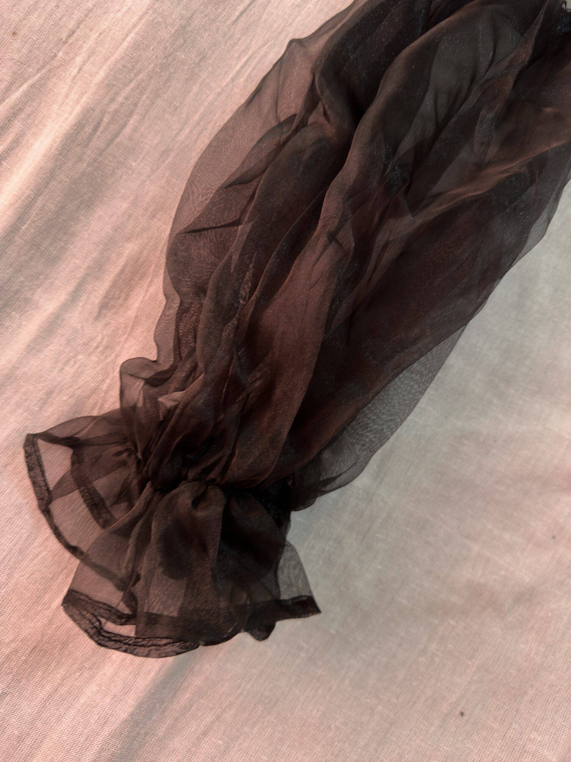 Black organza Sleeves