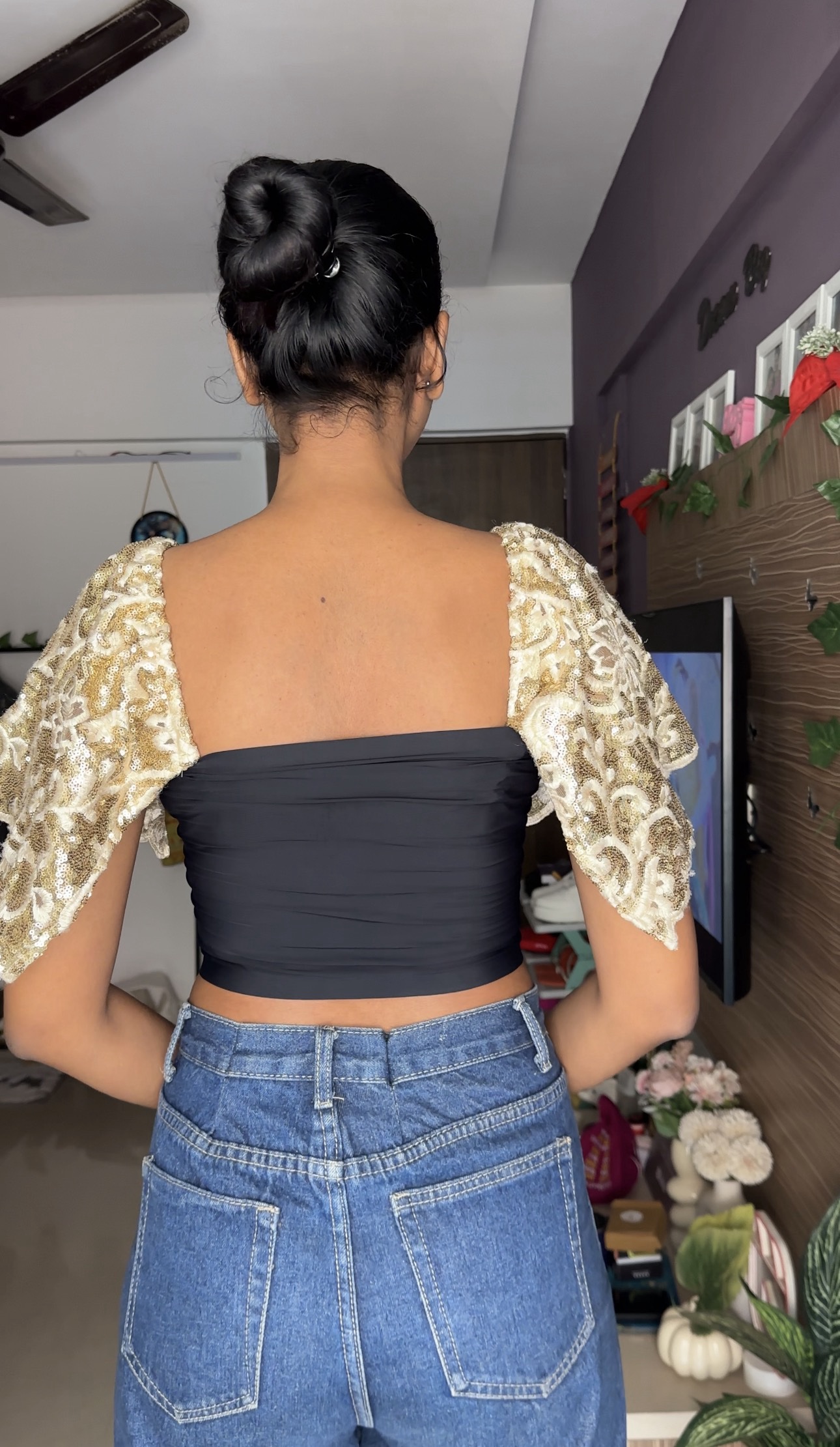 Sequin Beautiful Detachable Bra Straps Sleeves