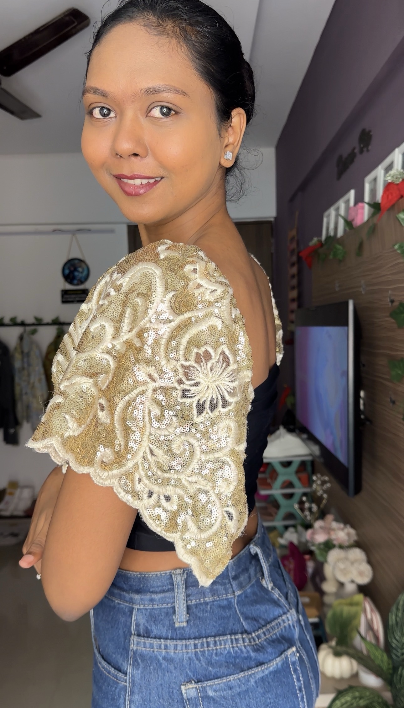 Sequin Beautiful Detachable Bra Straps Sleeves