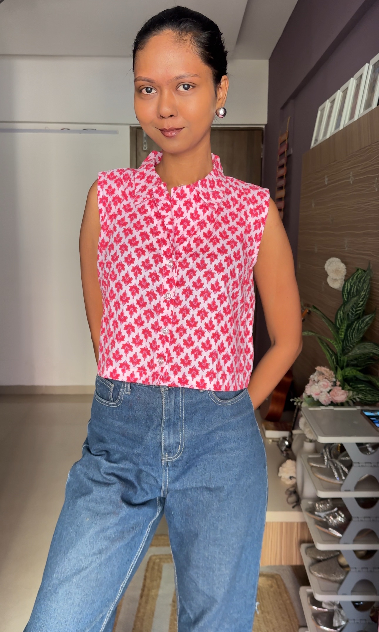 Red Cotton Waistcoat