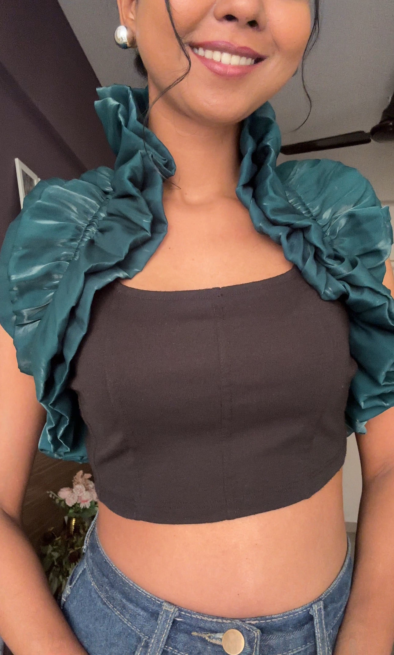 Green Detachable Ruffles