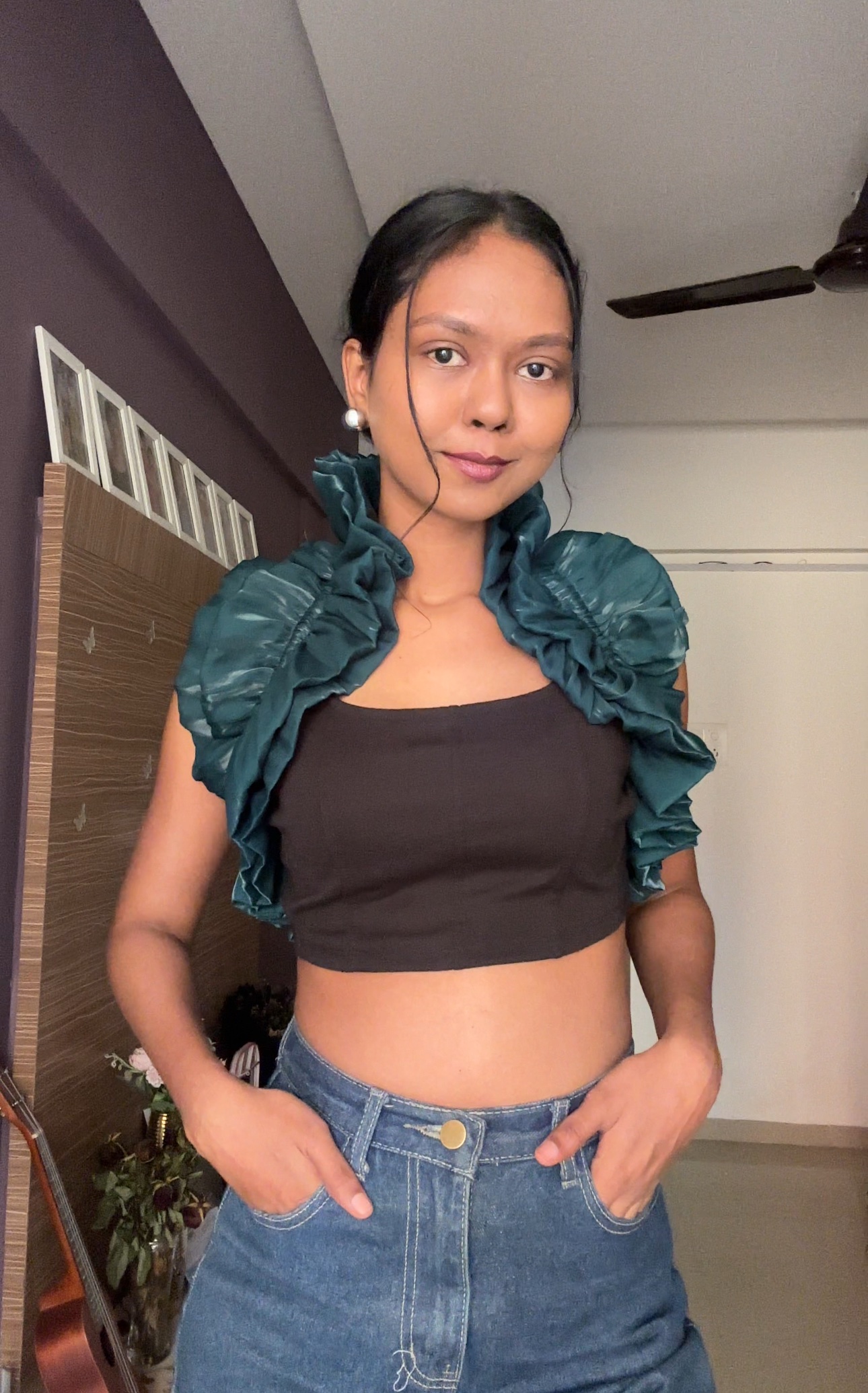 Green Detachable Ruffles