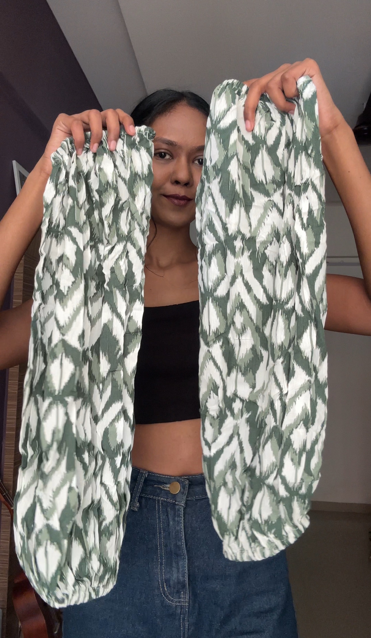 Olive Green Rayon Detachable Sleeves