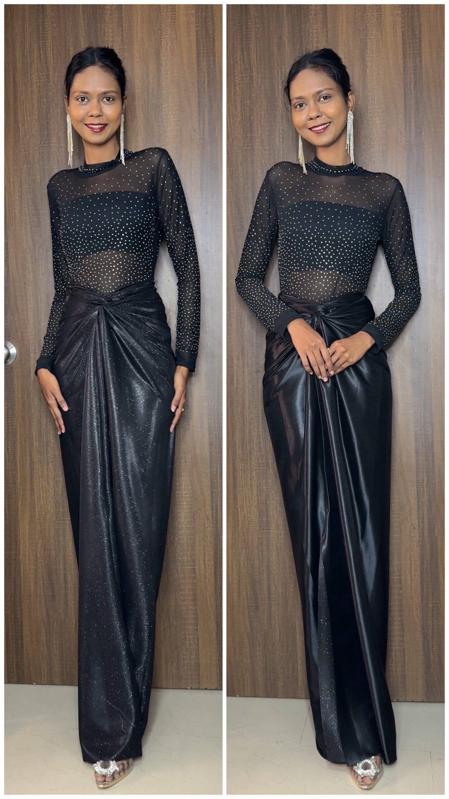 Reversible Skirt - Shimmer Black