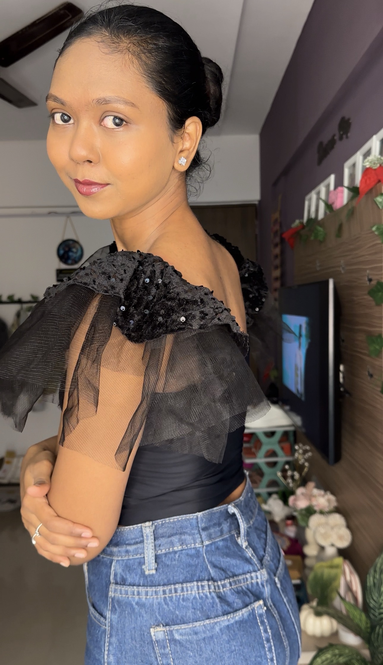 Sequin Flute Detachable Bra Straps Sleeves