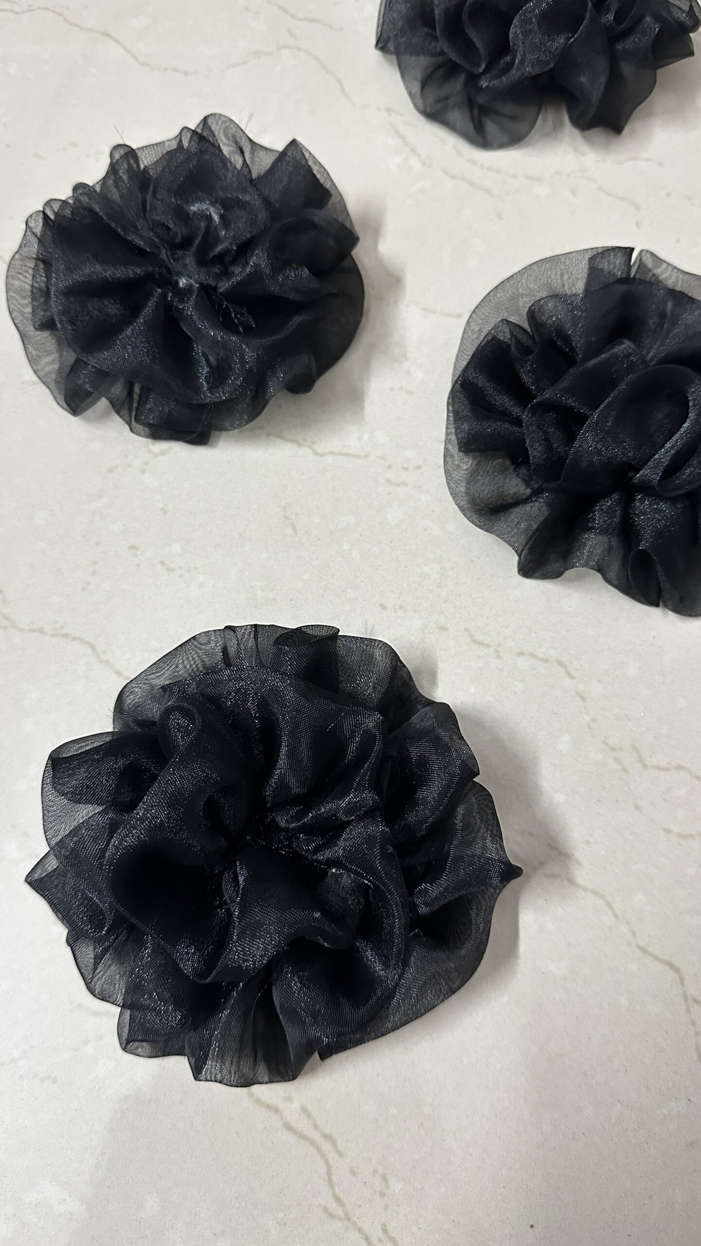 Organza Flower ( 6 pieces )
