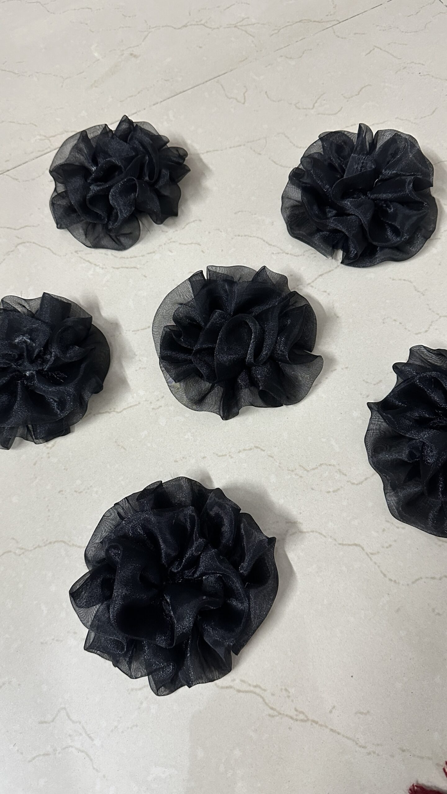 Organza Flower ( 6 pieces )