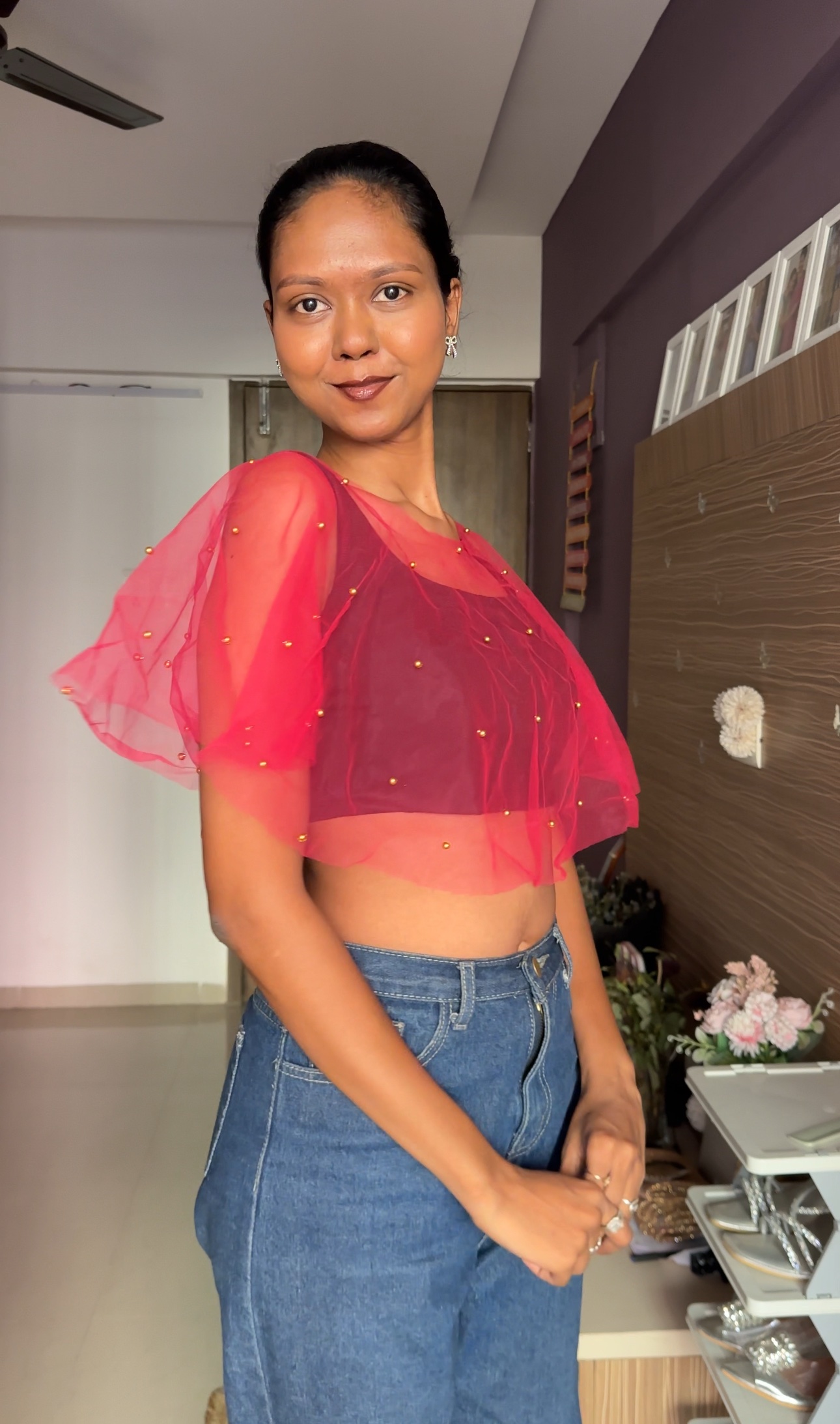 Pink Net Cape