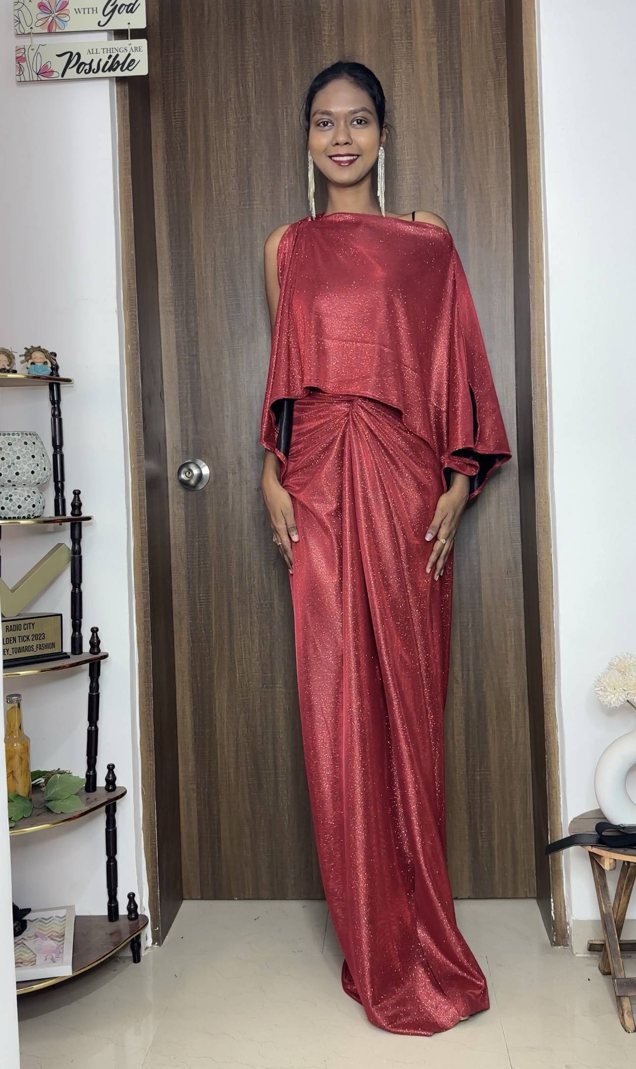 Red Reversible Multiway Top