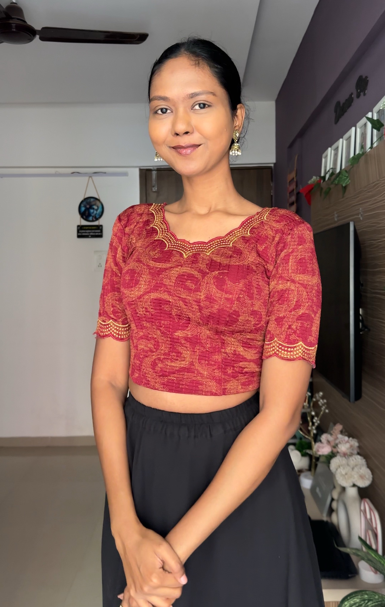 Premium Quality Maroon Blouse