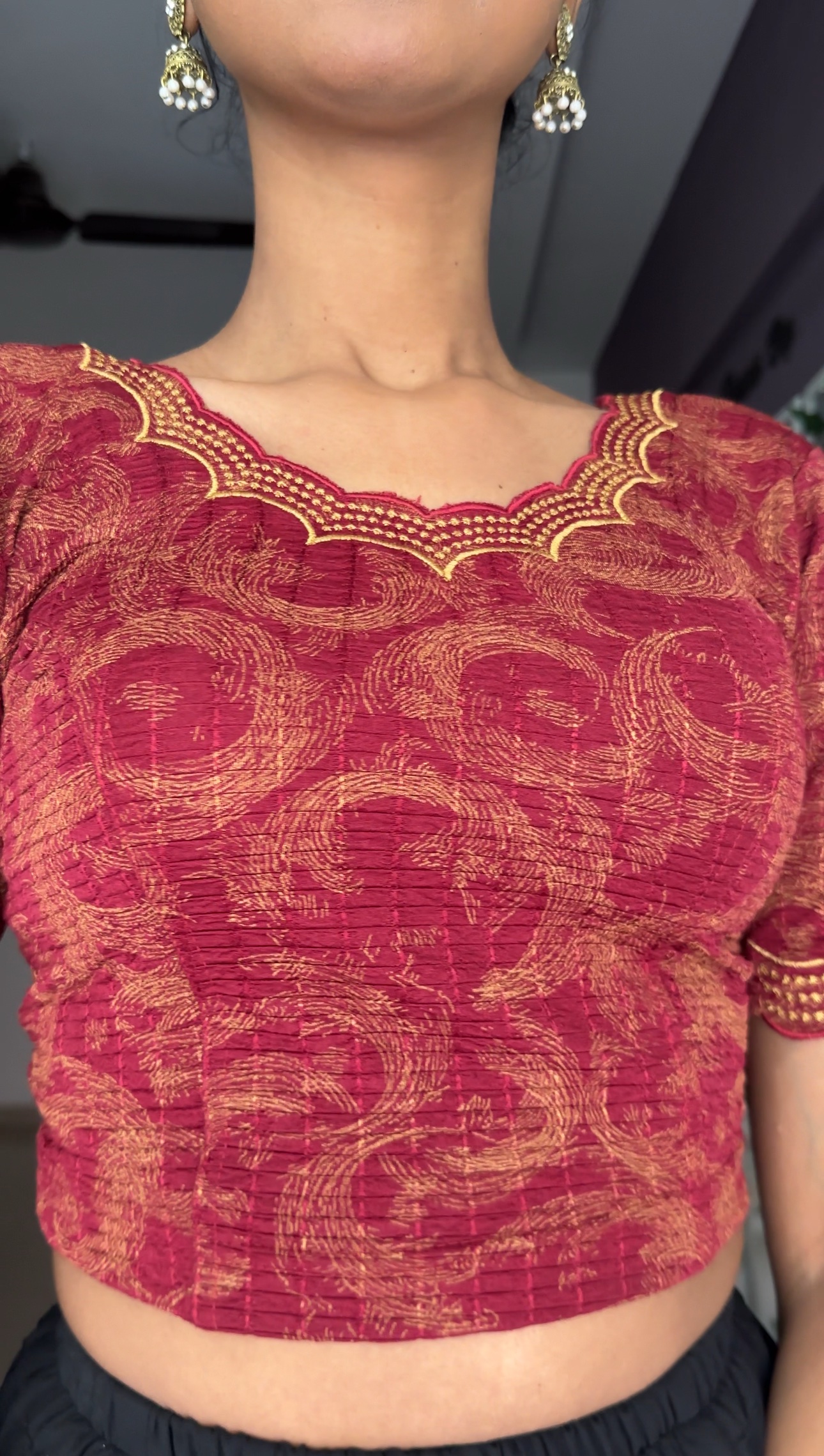 Premium Quality Maroon Blouse