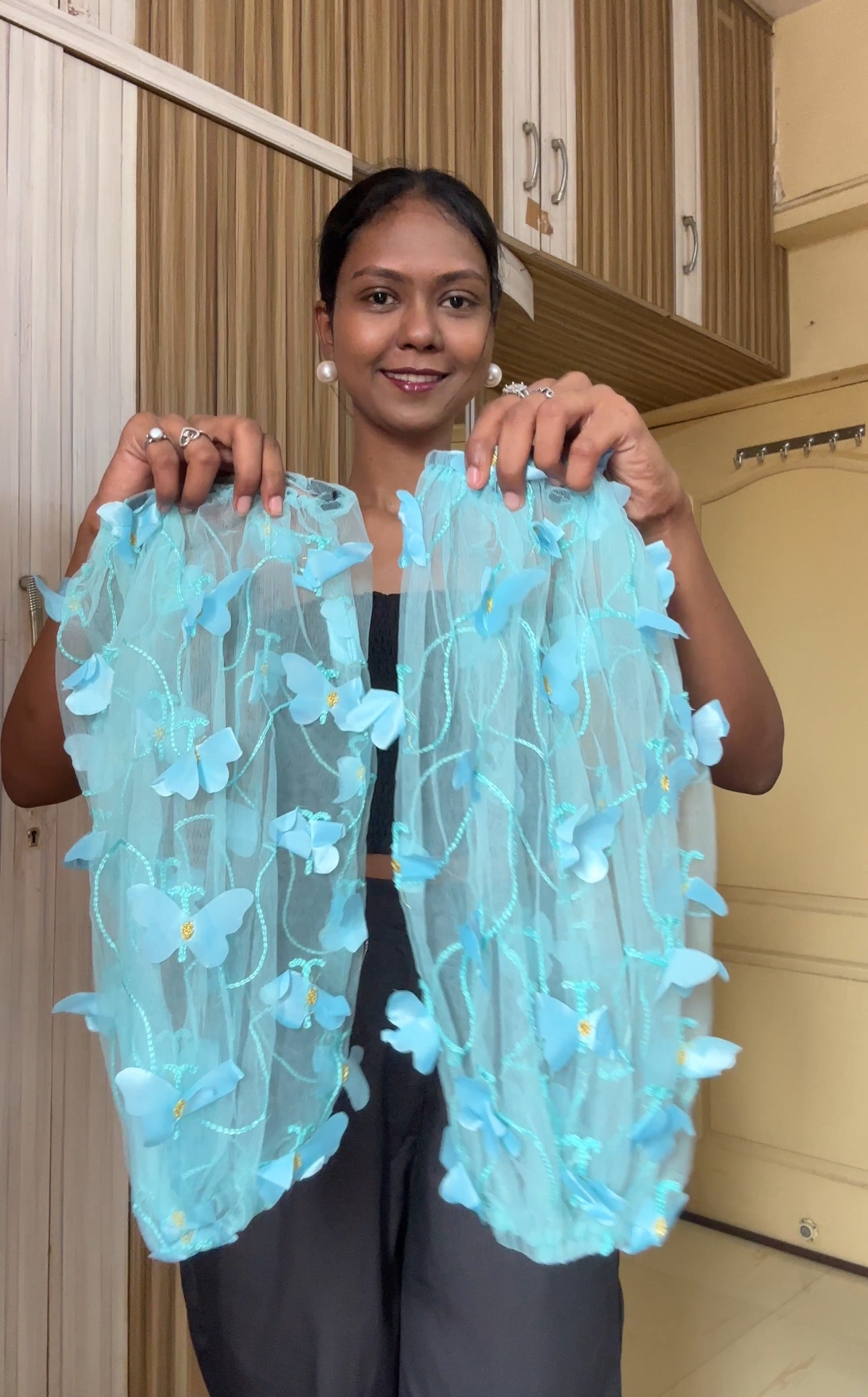 Blue Butterfly Sleeves