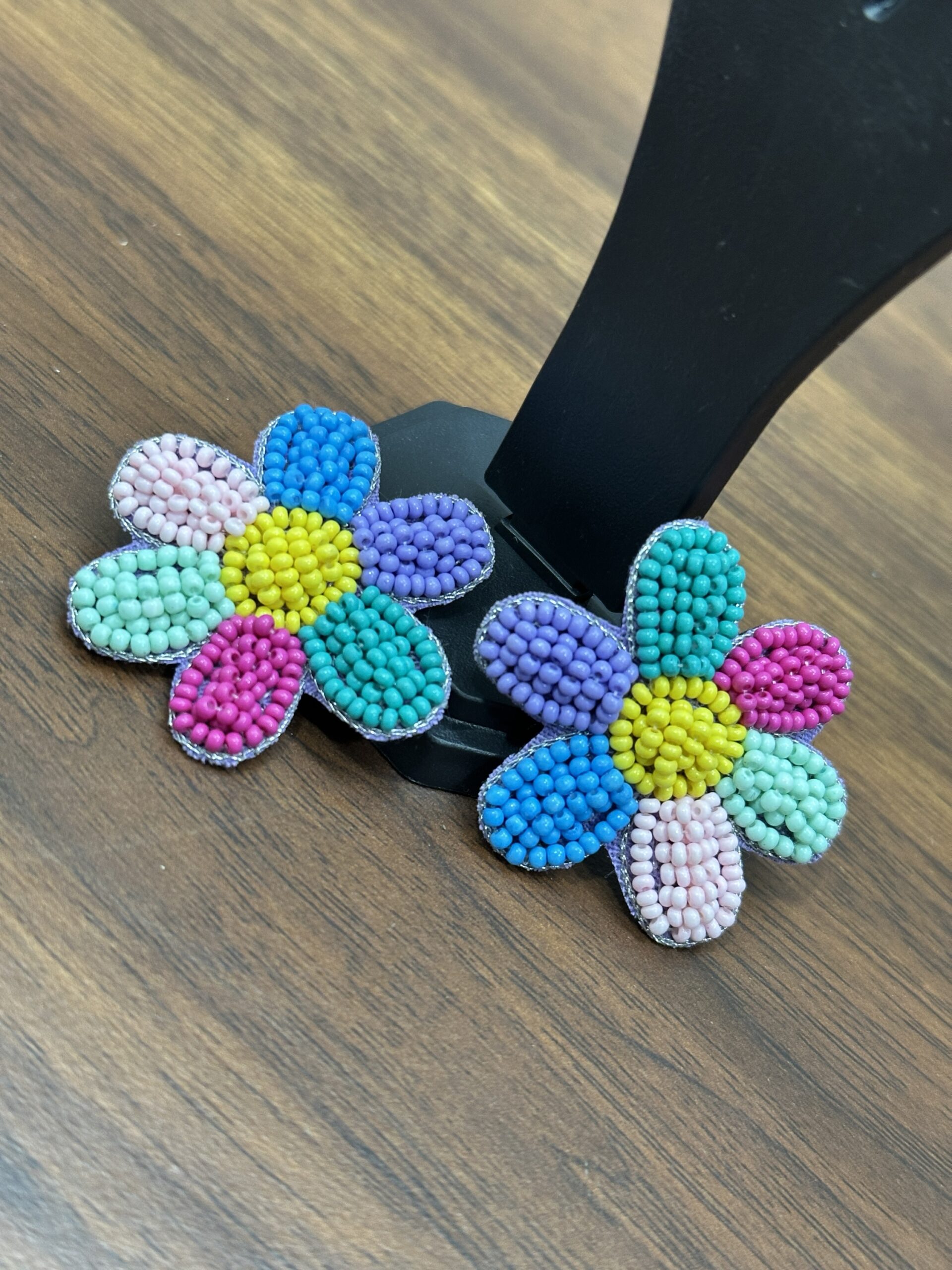 Trendy Multicolour Flower Earrings