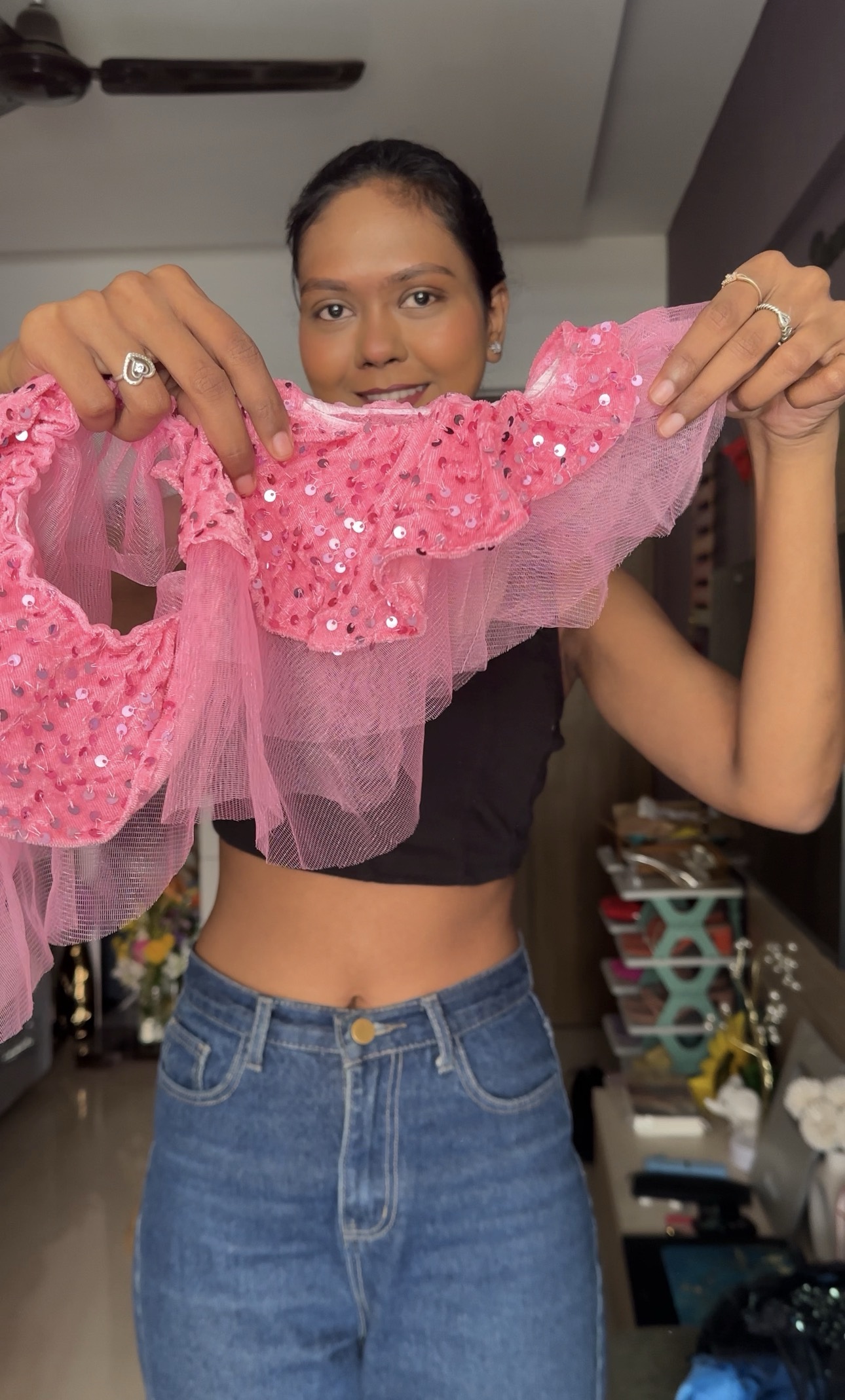 Pink Flute Sleeves