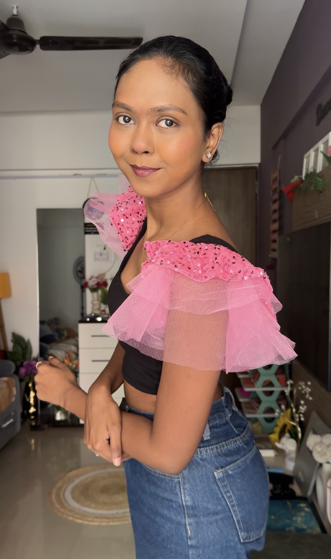 Pink Flute Sleeves