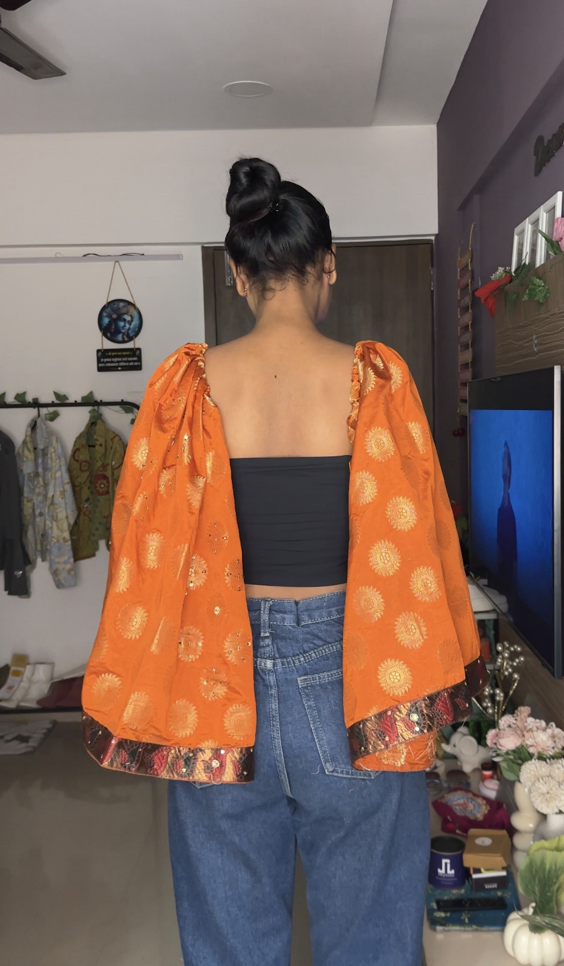 Indian Kimono Detachable Bra Straps Sleeves