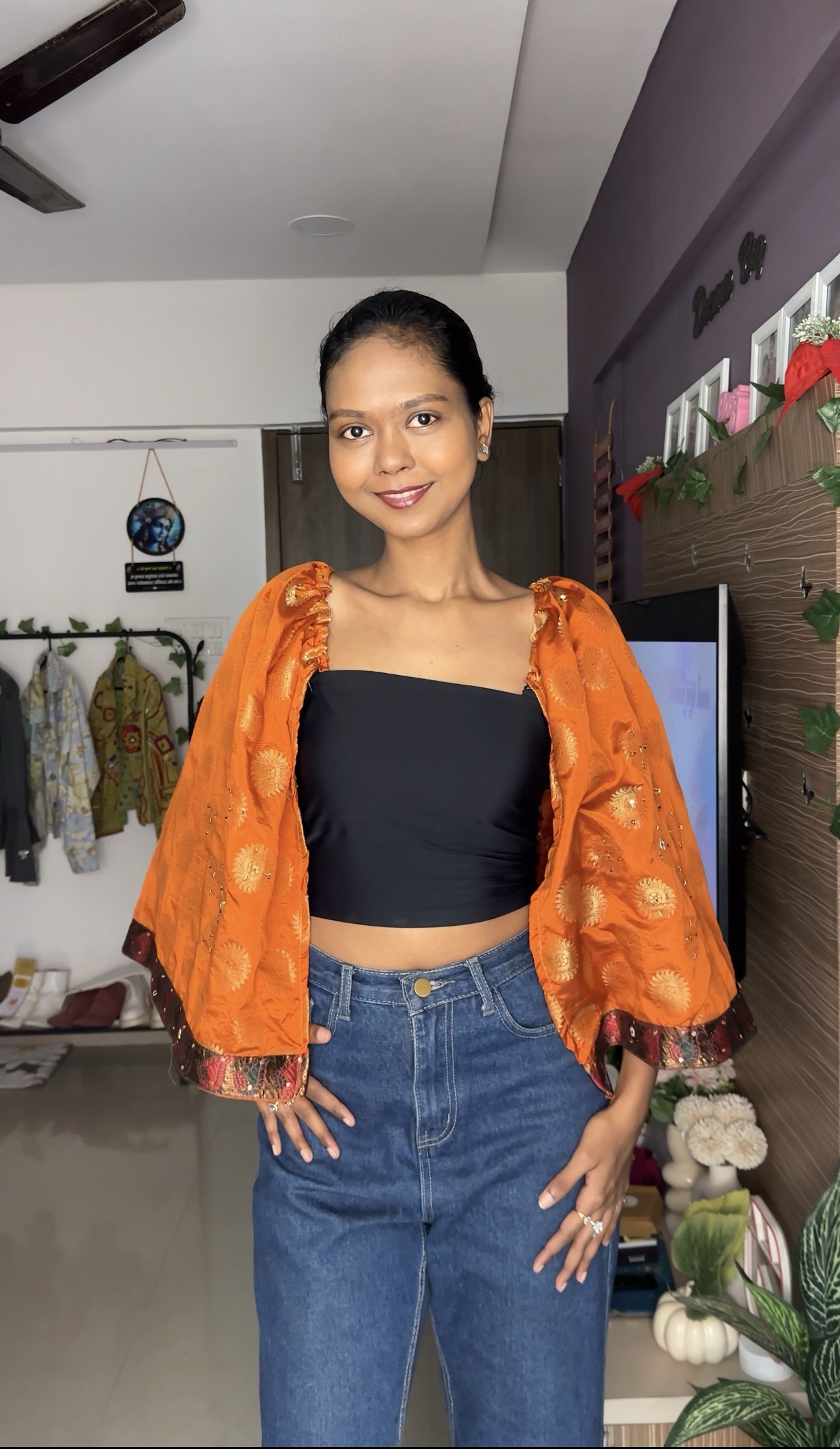 Indian Kimono Detachable Bra Straps Sleeves