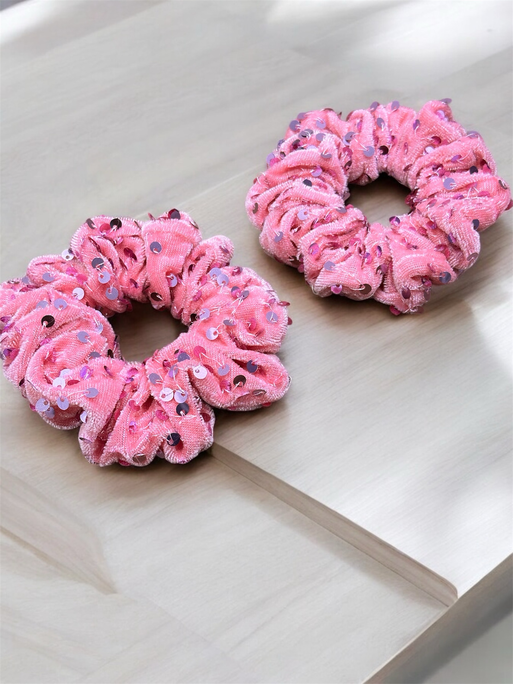 Set of 2 Sequin Scrunchie