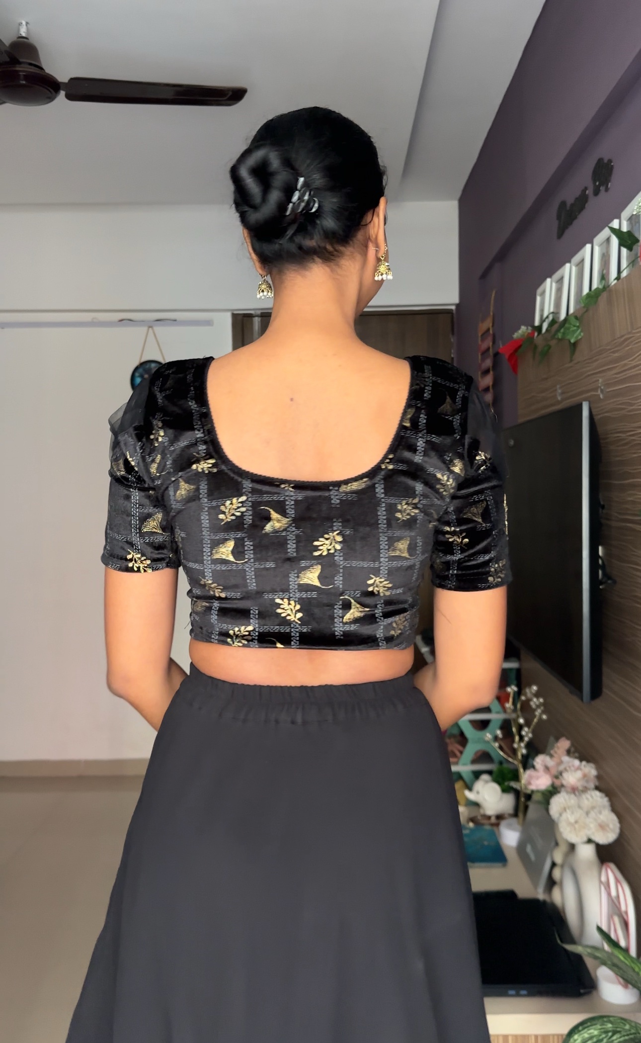 Premium Stretchable Black Blouse