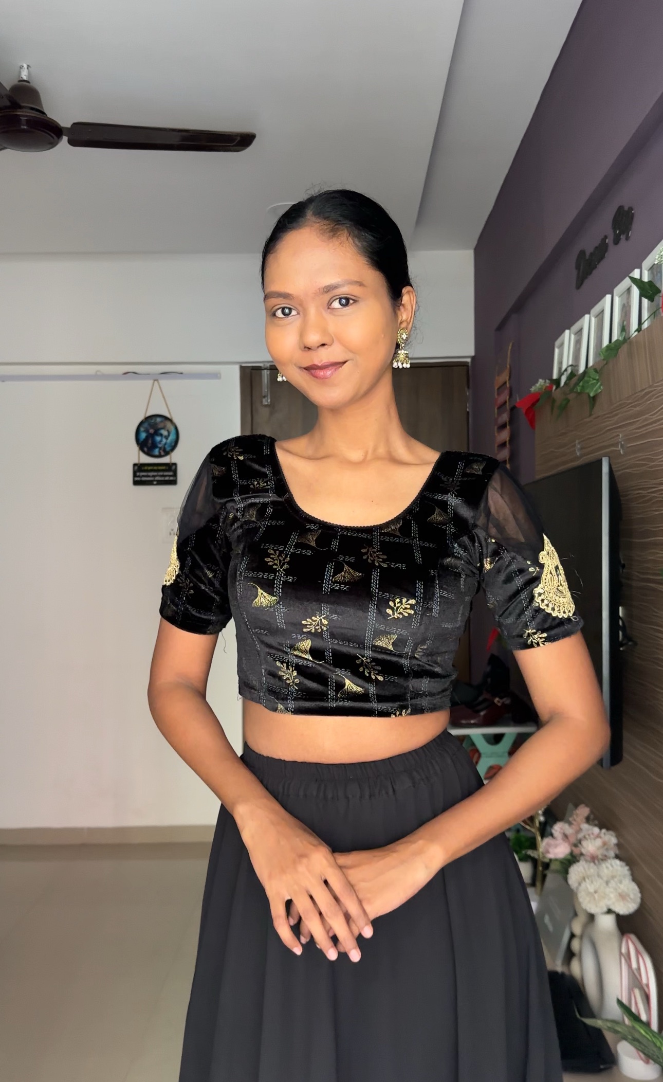 Premium Stretchable Black Blouse