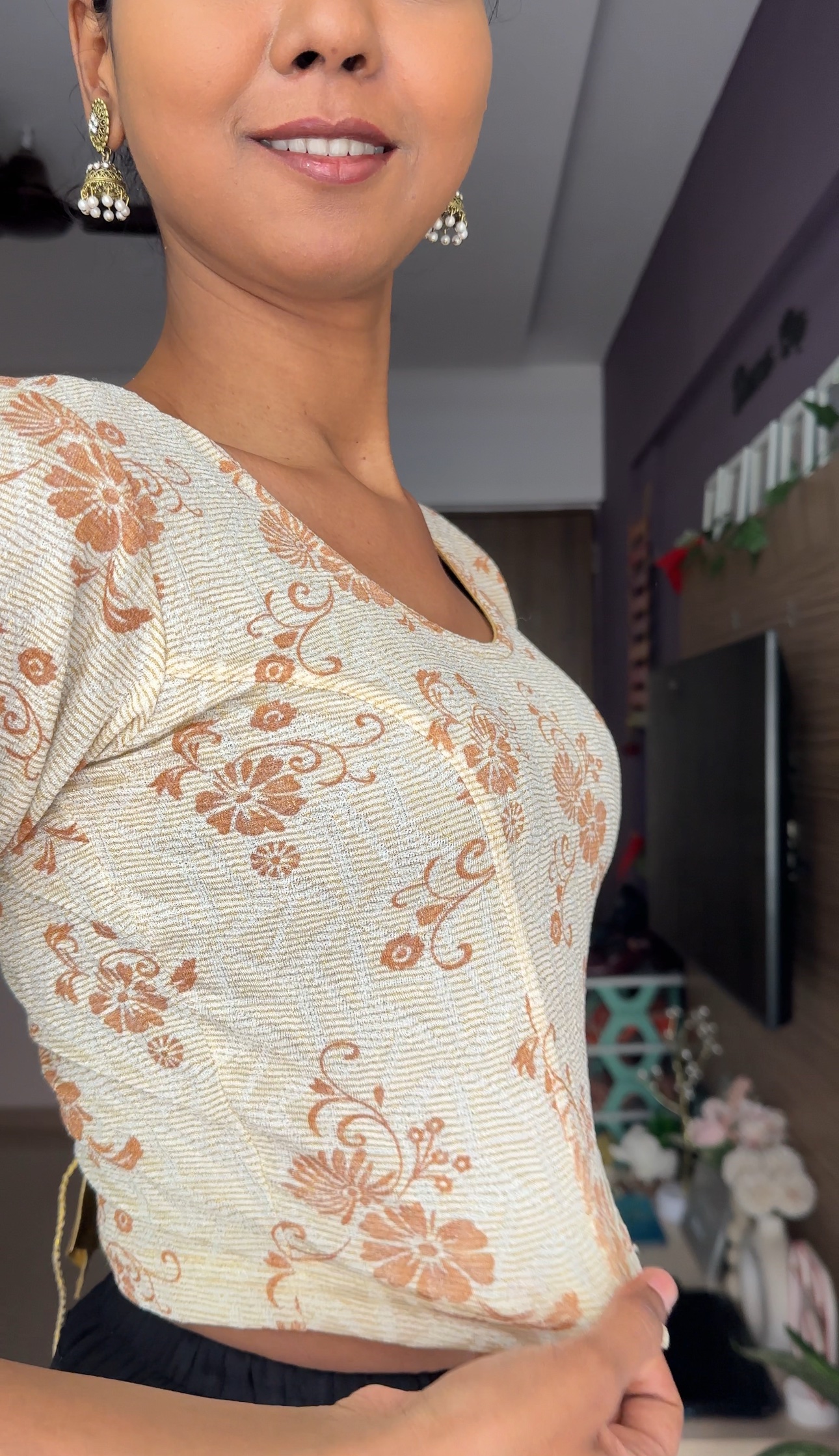 Stretchable Blouse Cream