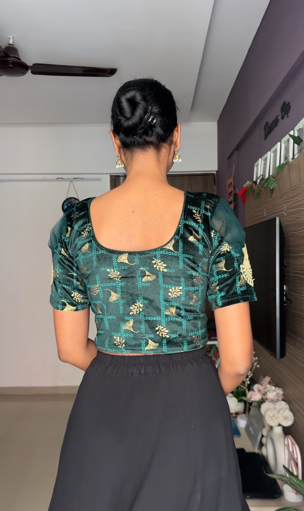 Green Stretchable Blouse