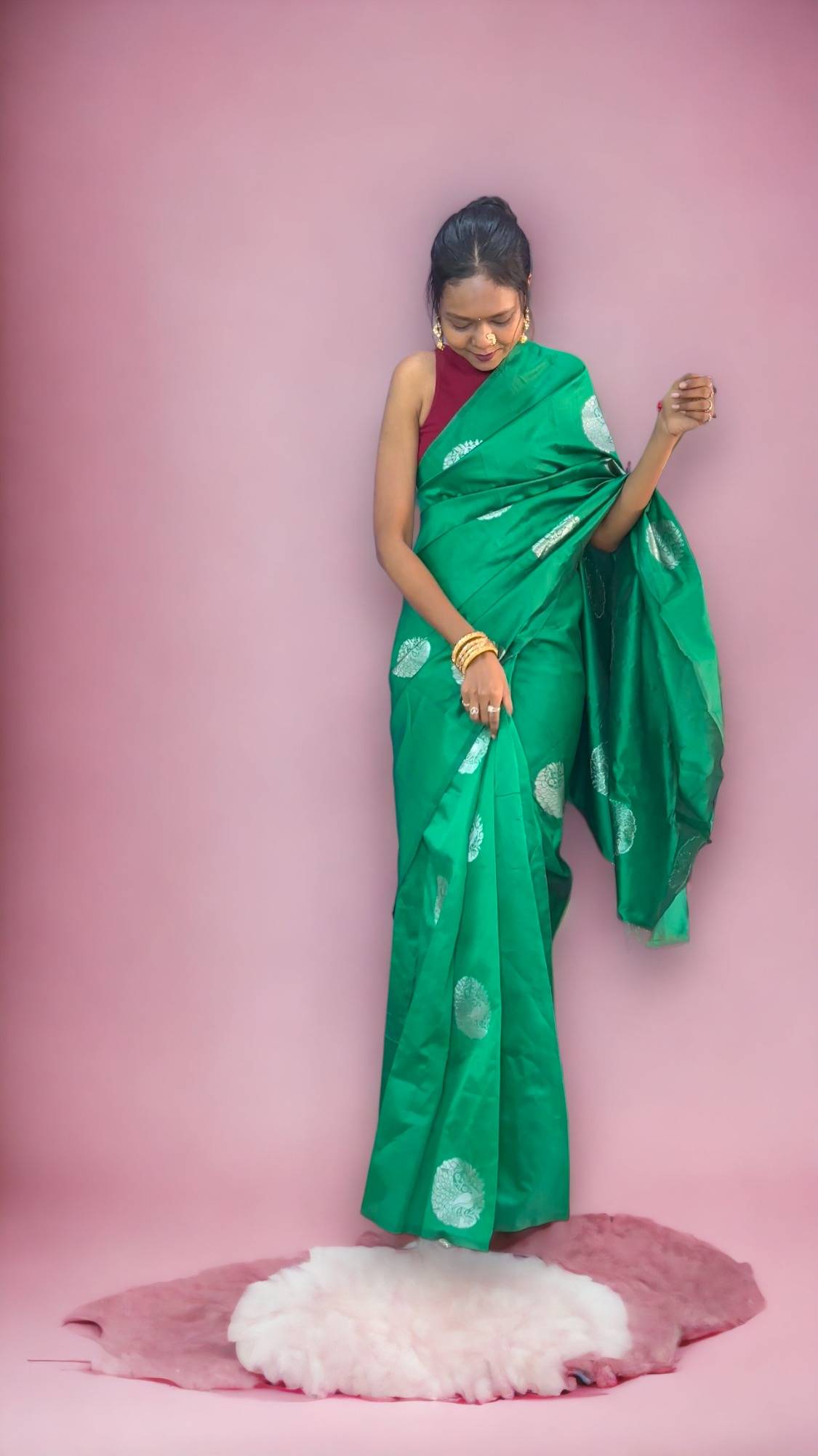 Ready To Wear Banarasi Silk Saree